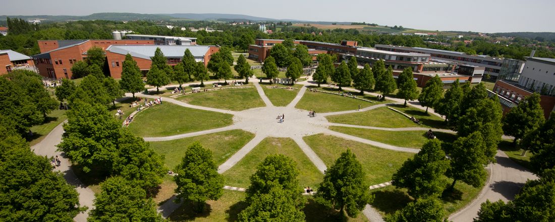 Campus Rondell aus der Vogelperspektive