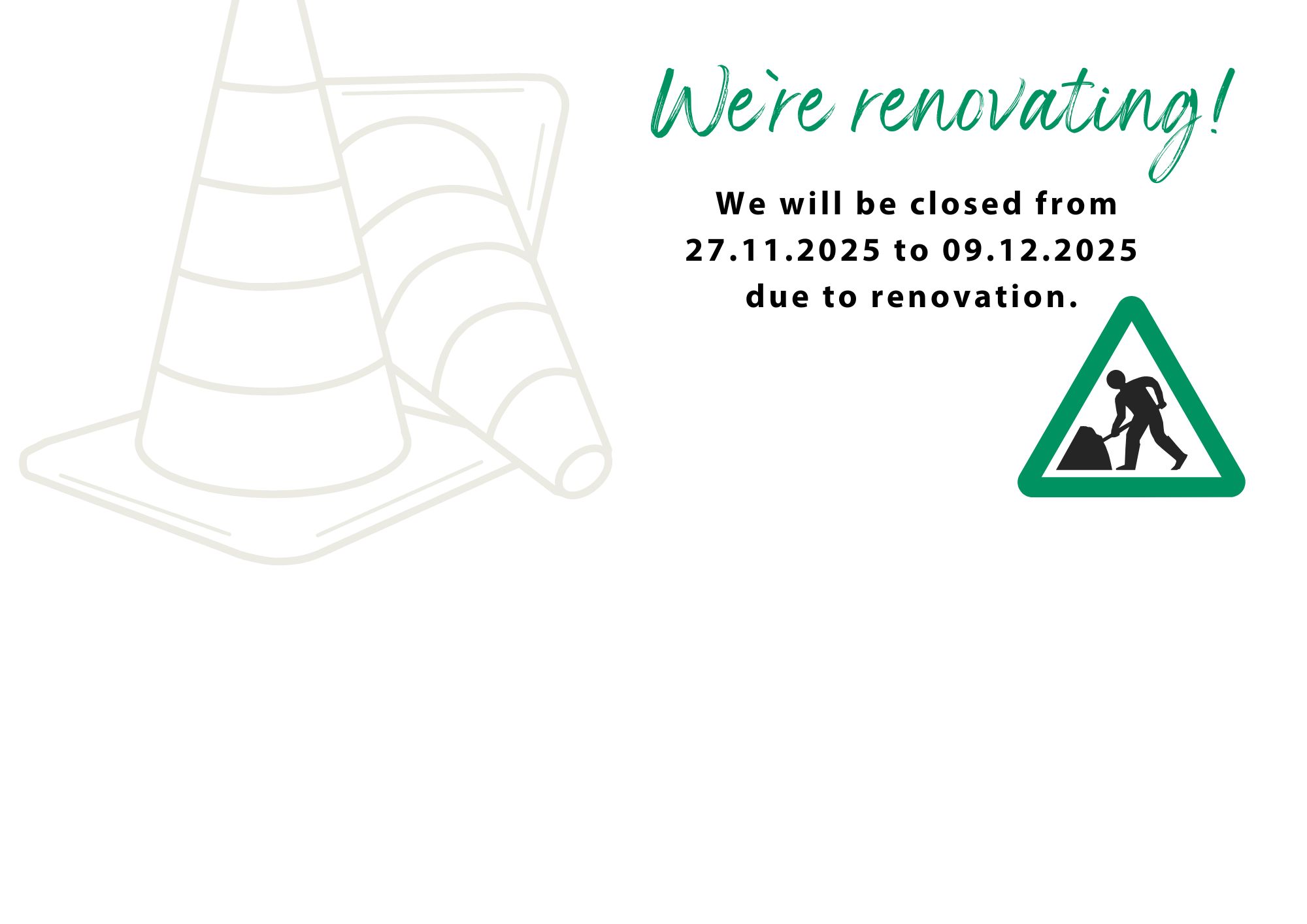 Infographic on the renovation of the Student Office